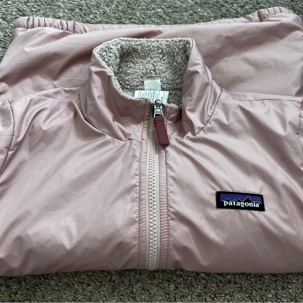 Patagonia Reversible Sherpa and Pink Jacket Size 10